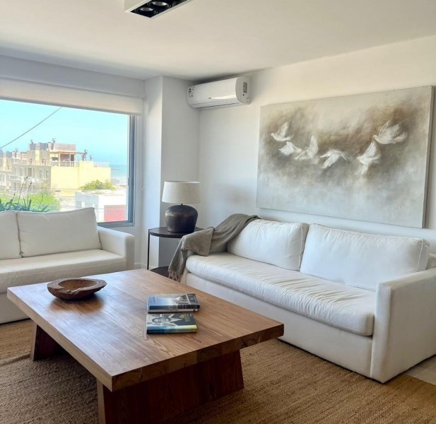 Departamento en alquiler con vista al mar a una cuadra de Montoya Beach, La Barra.