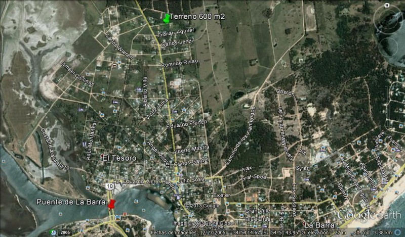 Terreno en venta con muy lindo entorno en El Tesoro, La Barra.
