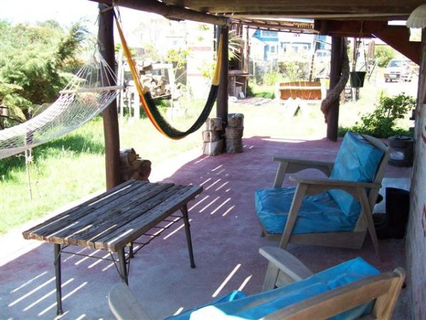 Toda la onda en esta cabaña con vista al mar.