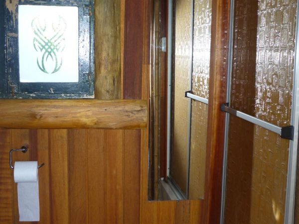 Toda la onda en esta cabaña con vista al mar.
