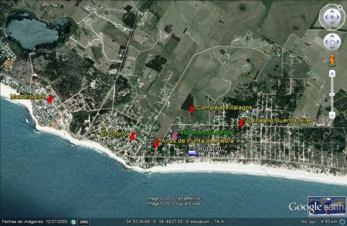 Terreno esquinero a una cuadra del mar.