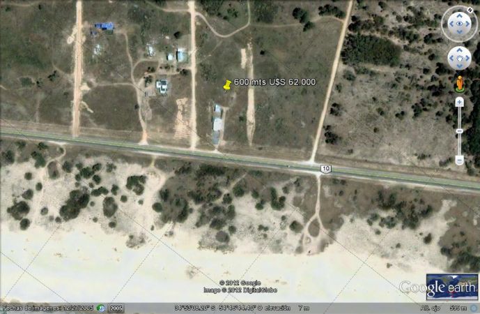 Terreno en venta en Balneario Buenos Aires.
