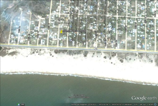 Terreno en venta en Balneario Buenos Aires.