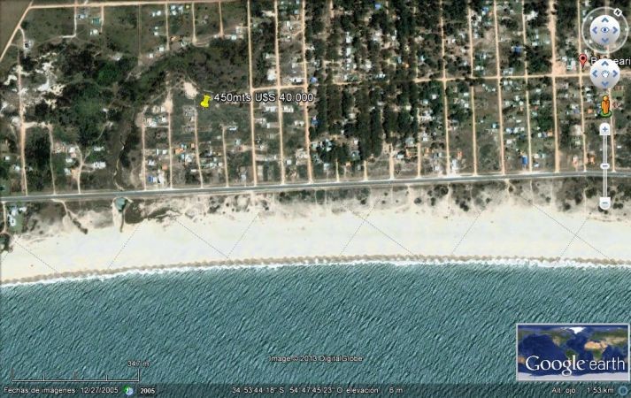 Terreno en venta en Balneario Buenos Aires.