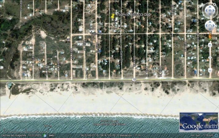 Terreno en venta en Balneario Buenos Aires.