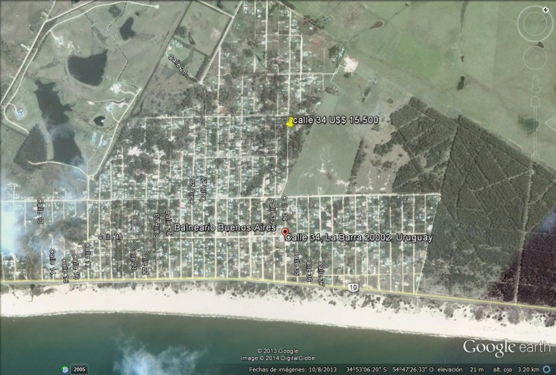 Terreno de 300 m2 ubicado a poco menos de 4 cuadras del mar.