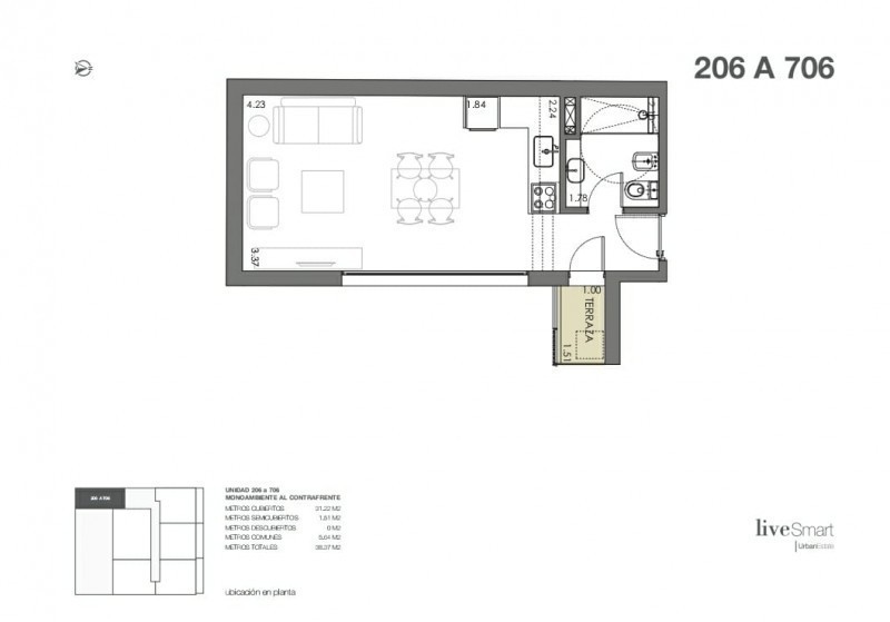 monoambiente en venta