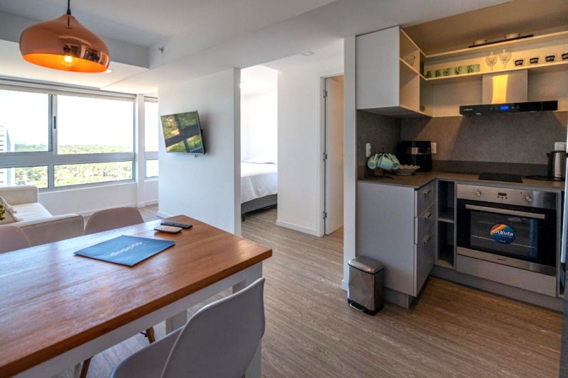 Excelente monoambiente muy bien distribuido en edifico con muy buenos amenities
