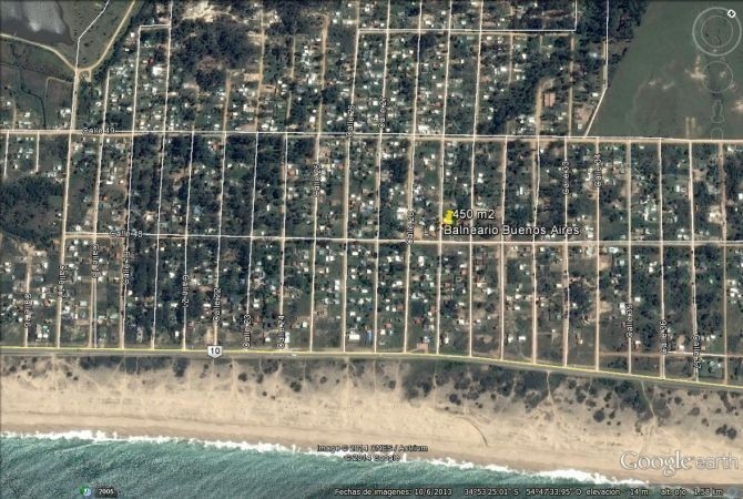 Terreno en venta en Balneario Buenos Aires.