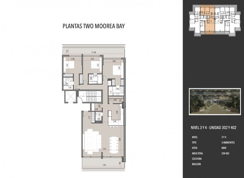 Departamento en Moorea 2 en venta, Manantiales