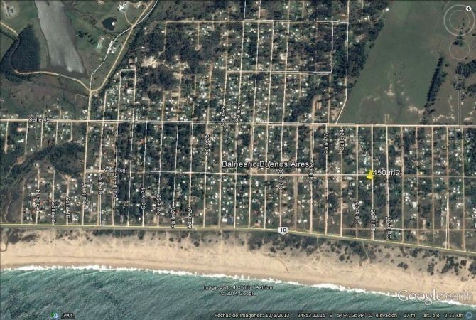 Terreno en venta en Balneario Buenos Aires.