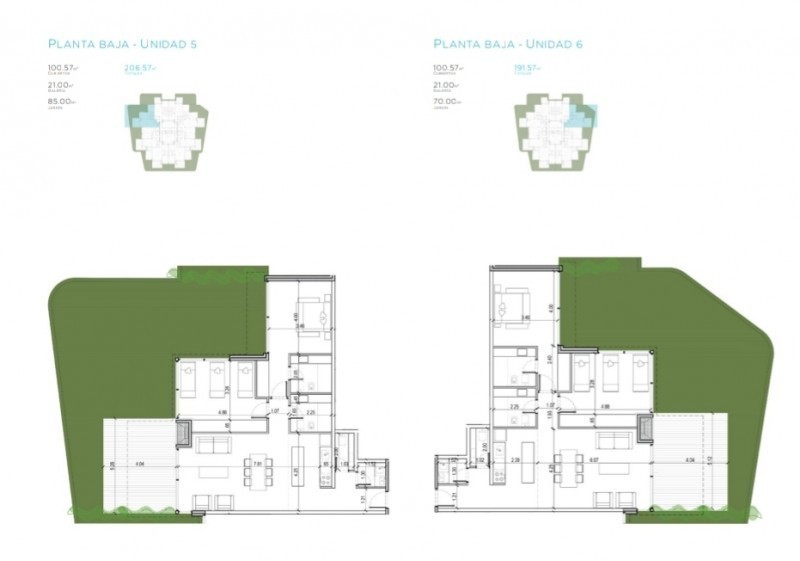 Departamentos 2 habitaciones en Manantiales La Barra