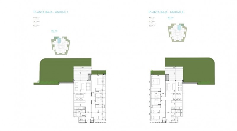 Departamentos 2 habitaciones en Manantiales La Barra