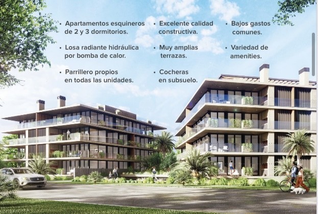 Apartamentos soñados en Carrasco con Amenities.