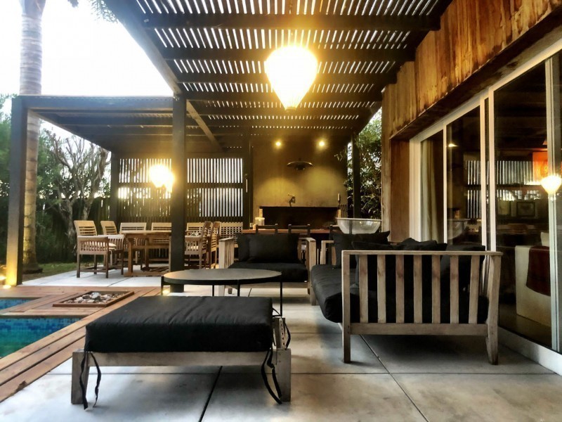 Linda casa con pileta para alquiler en barrio cerrado 