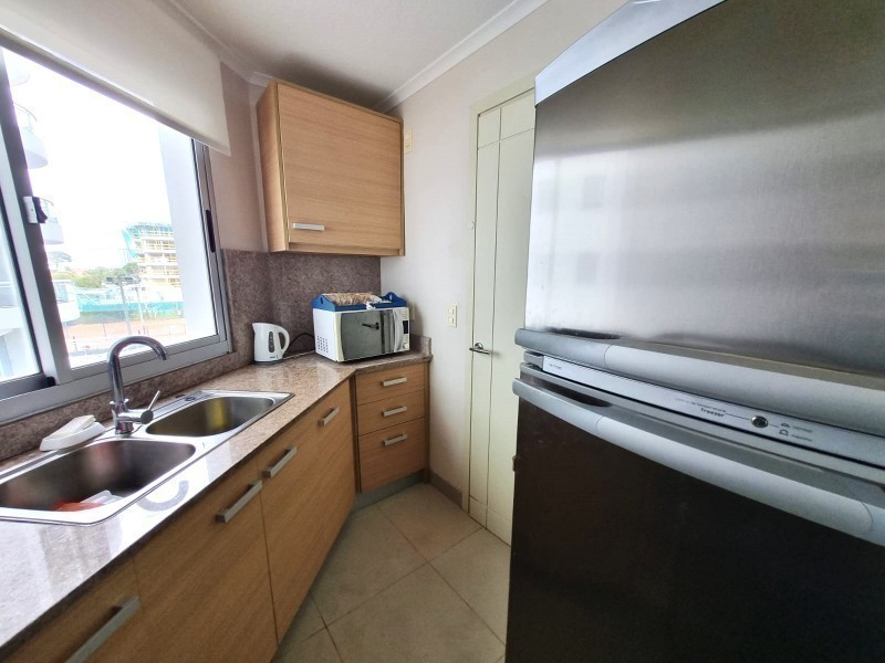 Práctico dpto en alquiler en edificio con amenities completos