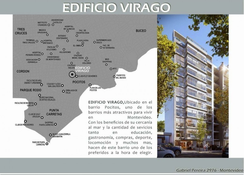 Excelente Monoambiente en Pocitos .PISO 8, Contrafrente. Ideal Inversión!! Entrega Mayo 2025