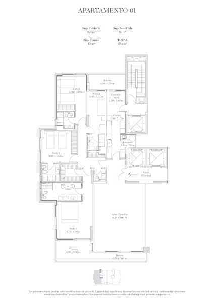 Departamento en venta en la brava