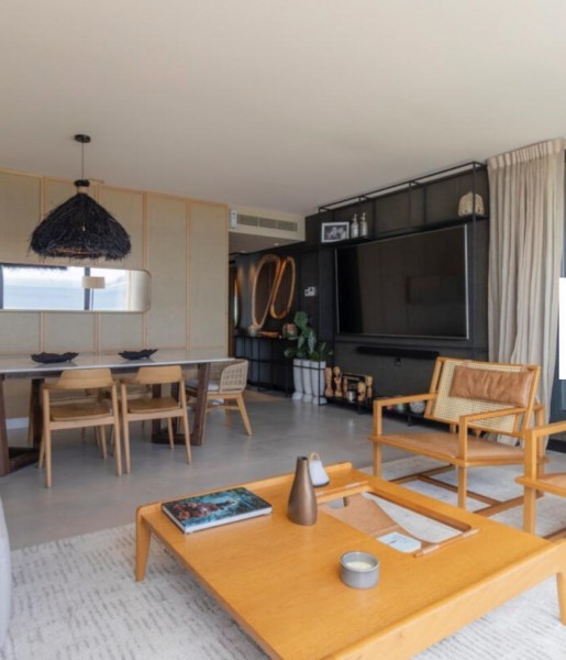 Departamento en primera linea de playa mansa