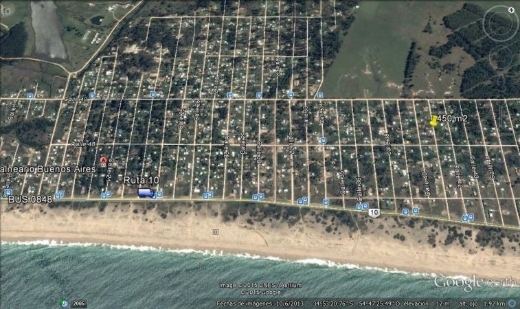 Terreno en venta en Balneario Buenos Aires.